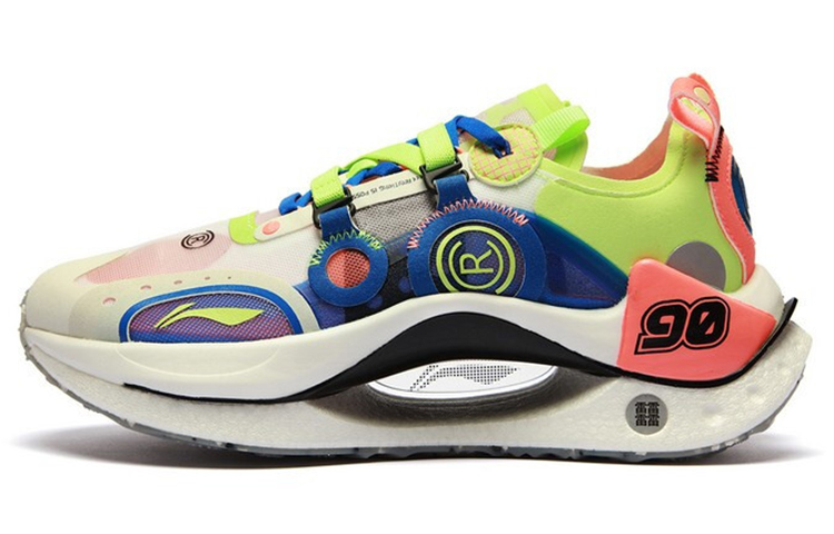 (Women) Li-Ning Shadow CRC Low 'Reflective White Blue Green' AZGS022-3