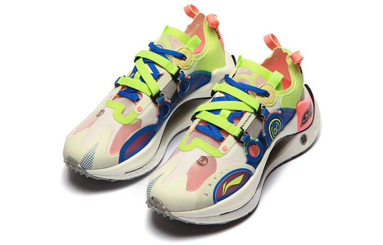 Shop (W) 李宁Shadow CRC低帮'反光白蓝绿' AZGS022-3