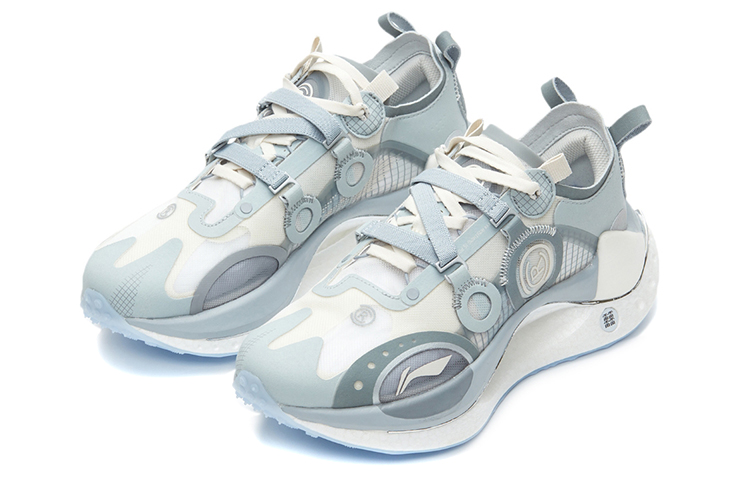 Order (W) Li-Ning Shadow CRC Low Paris Fashion Week 'Abu Hijau Putih' ARHR102-3