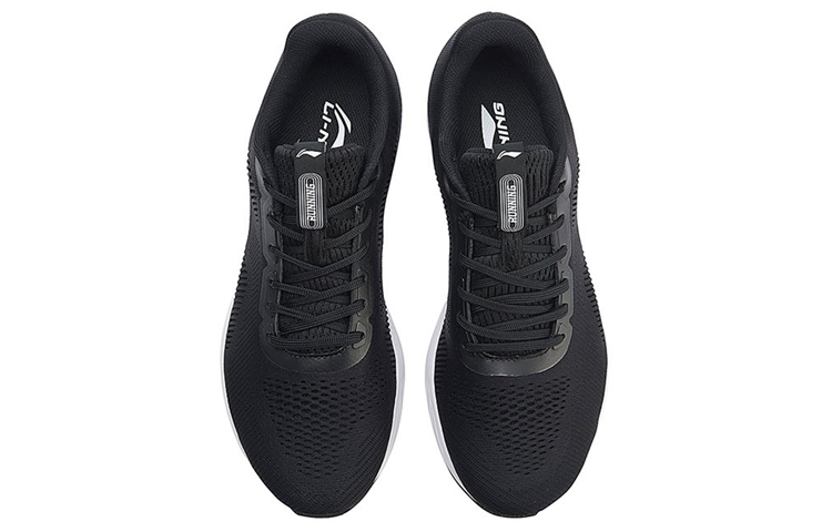 Shop (Women) Li-Ning Shadow Low Running Shoes 'Black White' ARBN028-1