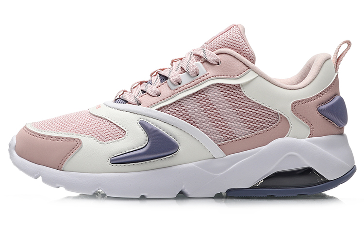 (Women) Li-Ning Shock Absorbing Support Sneakers 'Pink White' AGCP278-3
