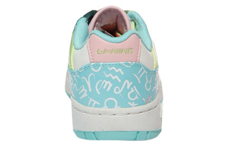 Shop (W) 리닝 스케이트 로우 '옐로우 그린 핑크' (Li-Ning Skate Low 'Yellow Green Pink') ALCF016-3