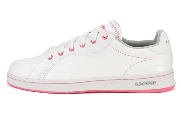 (Women) Li-Ning Skate Shoes Low 'White Pink' ATCF014-01