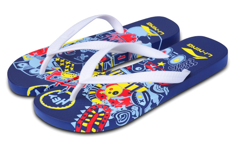 Lookbook (W) Claquettes Li-Ning ''Bleu Profond'' LXXR926-2