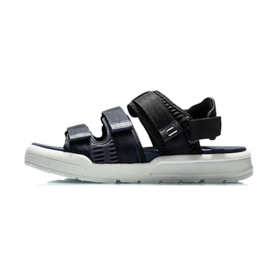 (W) Li-Ning Slippers 'Black White'