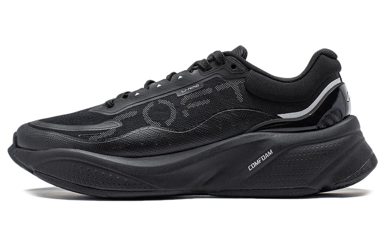 (Women) Li-Ning Soft Comfoam Lifestyle Shoes 'Black Silver' AGLU010-1