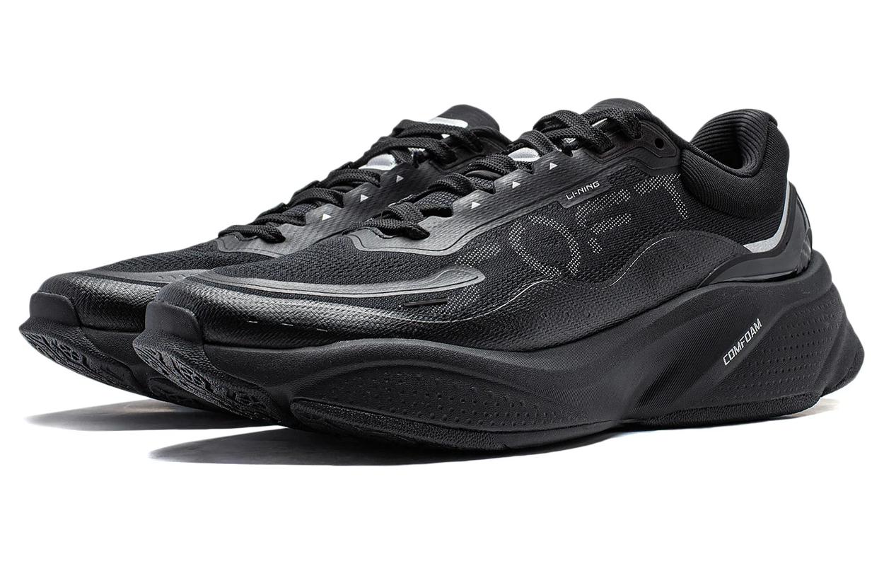 Lookbook (W) Kasut Gaya Hidup Li-Ning Soft Comfoam 'Hitam Perak' AGLU010-1