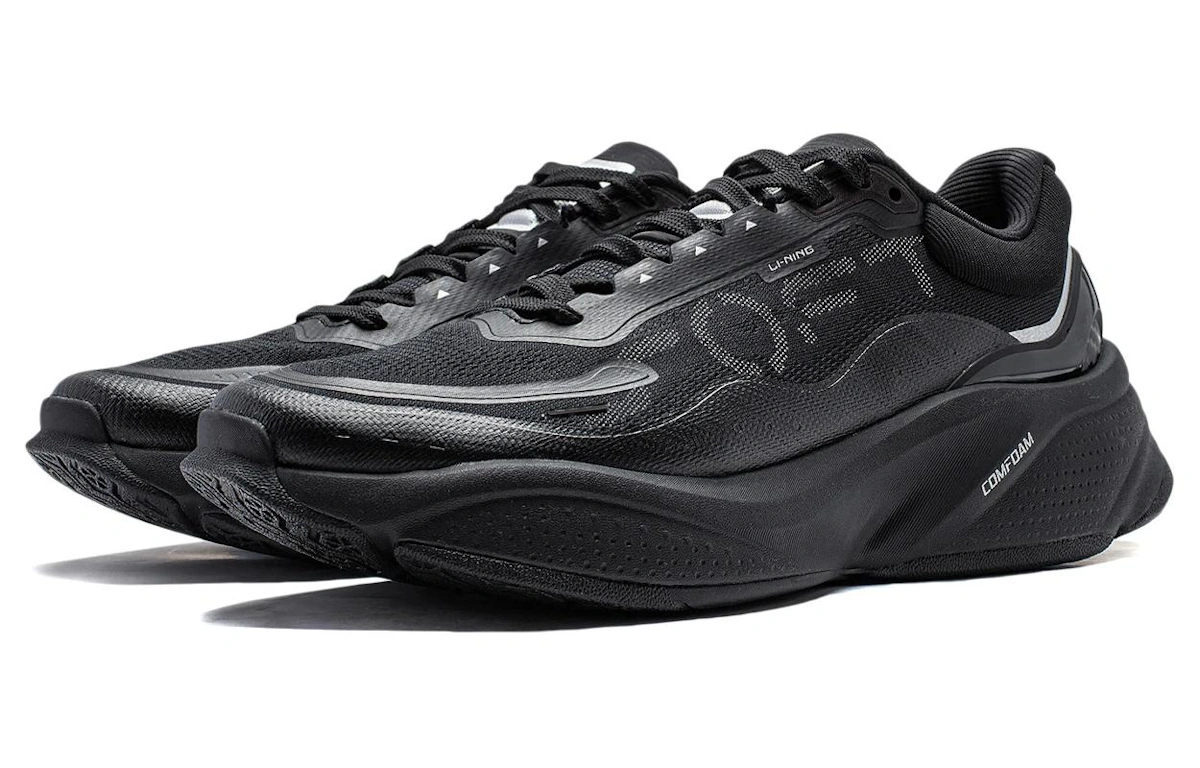 (Women) Li-Ning Soft Comfoam Lifestyle Shoes 'Black Silver'