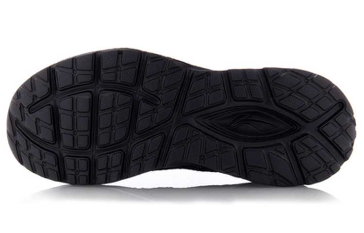 Shop 李宁 Soft 一體織 減震 低幫 跑步鞋 女款 標準黑