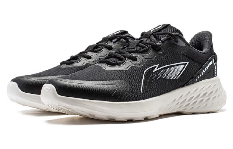 Lookbook (Women) Li-Ning Soft Running Shoes 'Black White' ARST048-1