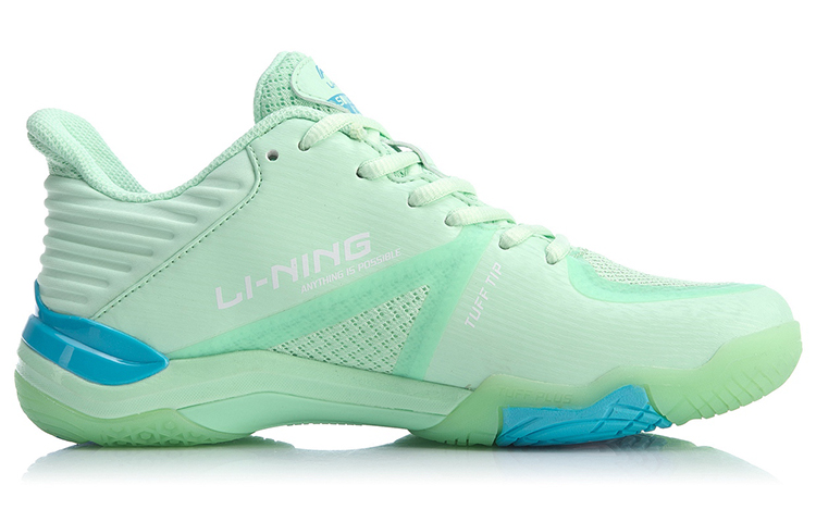 Order LiNing李寧 音爆4.0 減震支撐羽毛球鞋 女款 綠