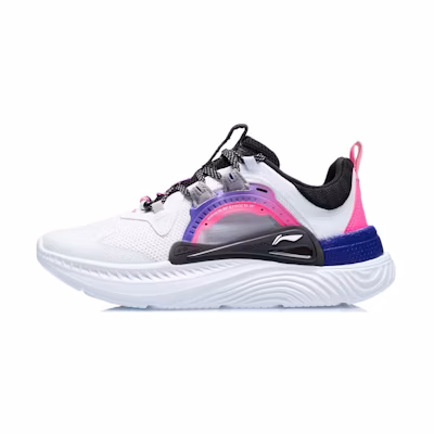 (W) Li-Ning Spark 'White Fluorescent Pink'