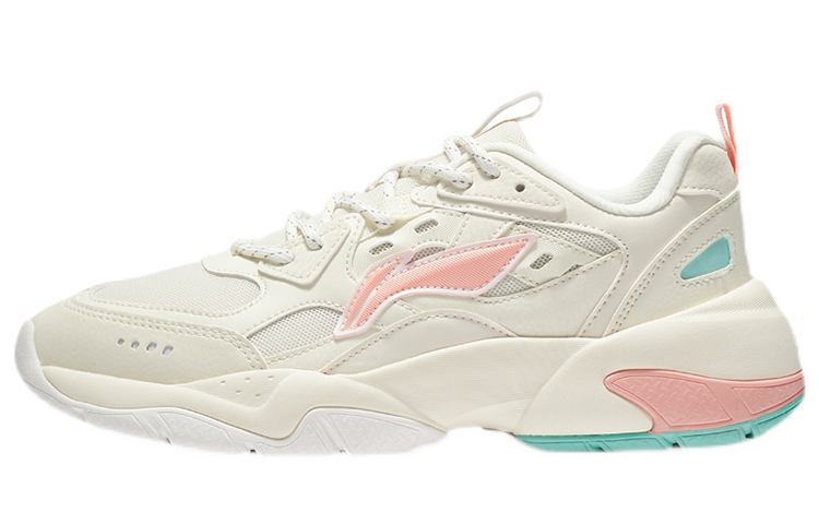 (Women) Li-Ning Sport Leisure Low 'Cream White Pink' AGCR478-1