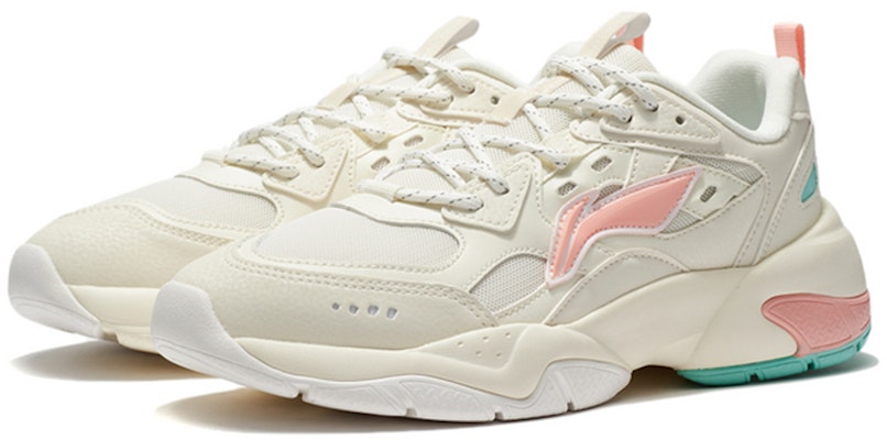 (W) Li-Ning Kasut Santai Rendah 'Putih Krim Merah Jambu' AGCR478-1 Lookbook (W) Li-Ning Kasut Santai Rendah 'Putih Krim Merah Jambu' AGCR478-1