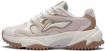 (Women) Li-Ning Star Wind Sneakers 'White Beige Brown' AGCT150-4 (Women) Li-Ning Star Wind Sneakers 'White Beige Brown' AGCT150-4