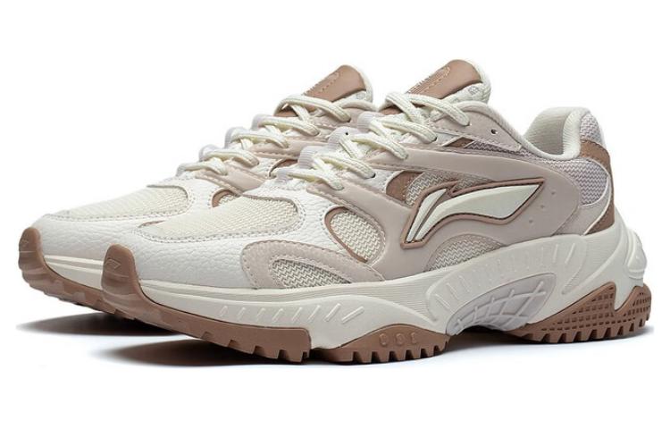 Order (W) Li-Ning Star Wind Baskets ''Blanc Beige Marron'' AGCT150-4