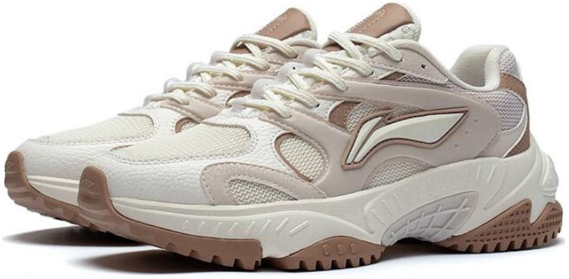 (W) 李寧スターウィンド 白/ベージュ/茶 AGCT150-4 Order (W) 李寧スターウィンド 白/ベージュ/茶 AGCT150-4