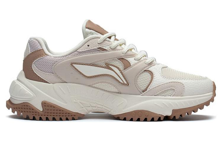 Lookbook (W) Zapatillas Li-Ning Star Wind 'Blanco Beige Marrón' AGCT150-4