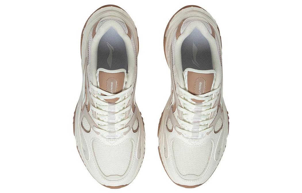 Shop (W) Li-Ning Star Wind Baskets ''Blanc Beige Marron'' AGCT150-4