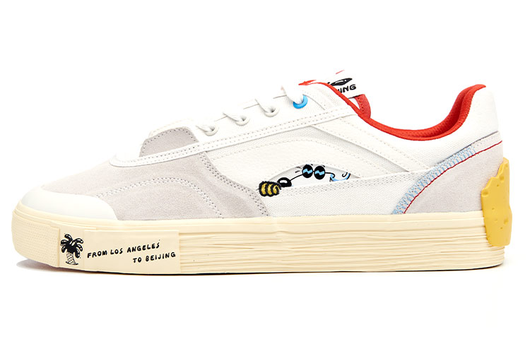 Buy (W) Li-Ning Steven Harrington x Ollie Zapatillas Skate 'Blanco Gris Rojo' AETR004-1