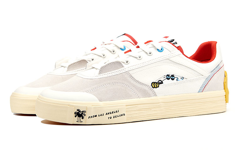 Order (W) Li-Ning Steven Harrington x Ollie Zapatillas Skate 'Blanco Gris Rojo' AETR004-1