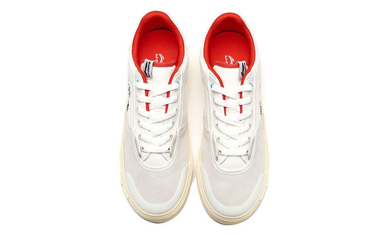 Lookbook (W) Li-Ning Steven Harrington x Ollie Zapatillas Skate 'Blanco Gris Rojo' AETR004-1