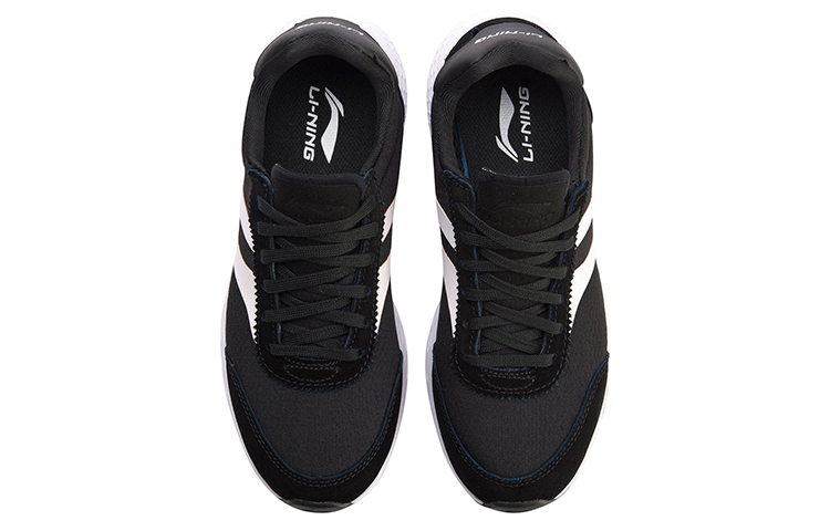 Shop (W) Li-Ning Stripe ''Noir Blanc'' AGCN086-2