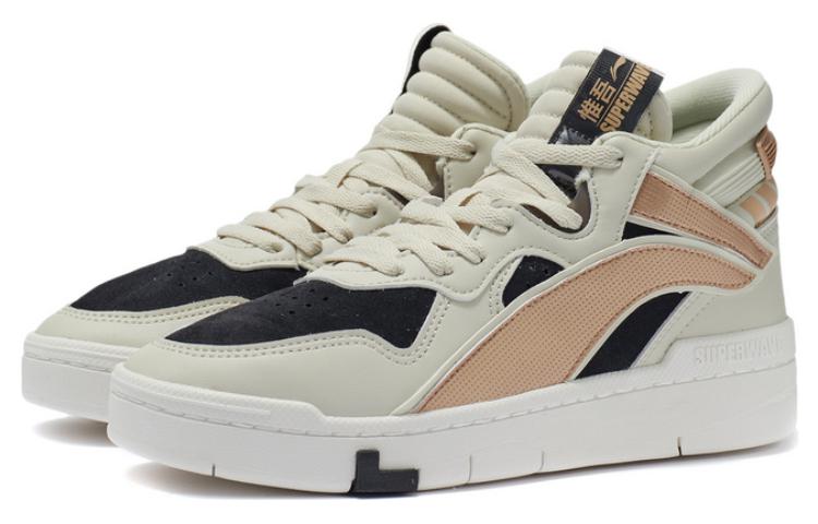 Lookbook (W) （女性用）李寧スプリーウェーブミッド「ホワイトブラックゴールド」AGCR234-2 AGCR234-2