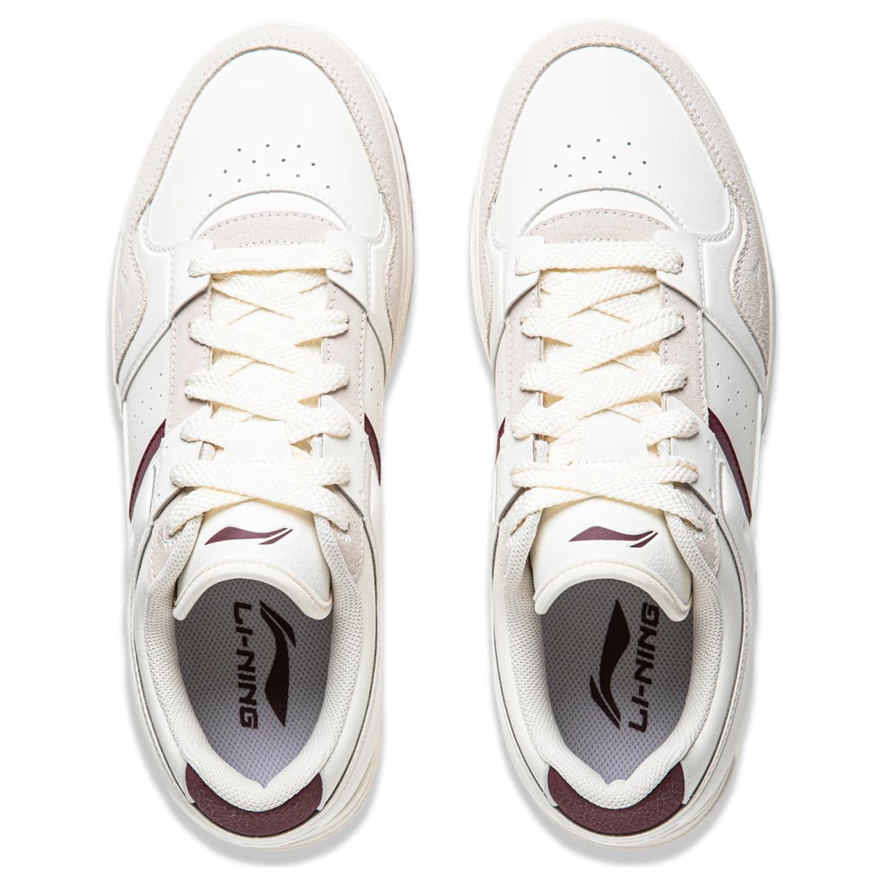 Lookbook LiNing李寧 天蹟 2 舒適百搭 防滑耐磨 板鞋 女款 白紅色