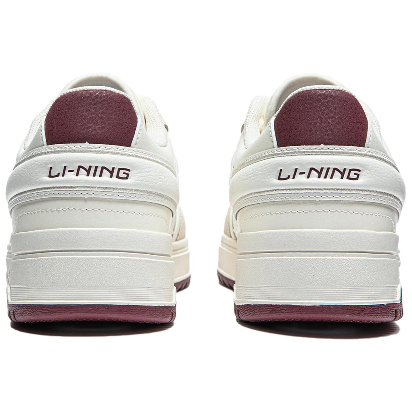 Shop LiNing李寧 天蹟 2 舒適百搭 防滑耐磨 板鞋 女款 白紅色