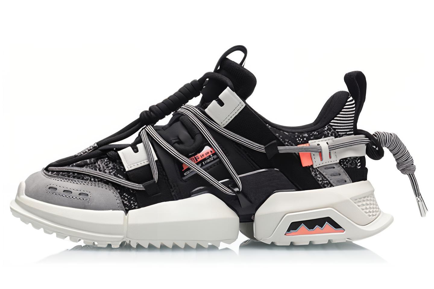 (Women) Li-Ning Titan x 2019 New York Fashion Week 'Black White' AGLP088-3