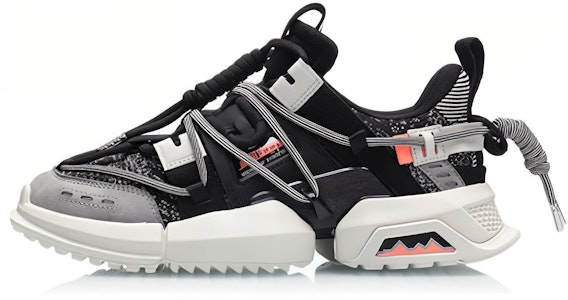 LiNing李寧 盤古 2019紐約時裝週系列 減震防滑耐磨 低筒 爸爸鞋 女款 黑白 Buy LiNing李寧 盤古 2019紐約時裝週系列 減震防滑耐磨 低筒 爸爸鞋 女款 黑白