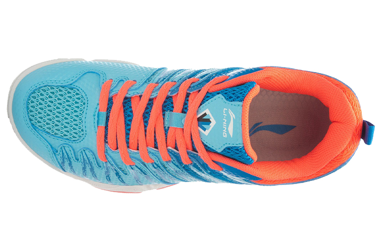Lookbook (W) Sepatu Lari Latihan Li-Ning 'Biru Oranye' AYTL016-1