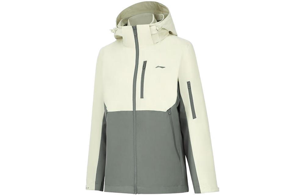 Order (Women) Li-Ning Tri-color Fitness Series Hooded 3-in-1 Jacket Light Tea Green AWBT014-1