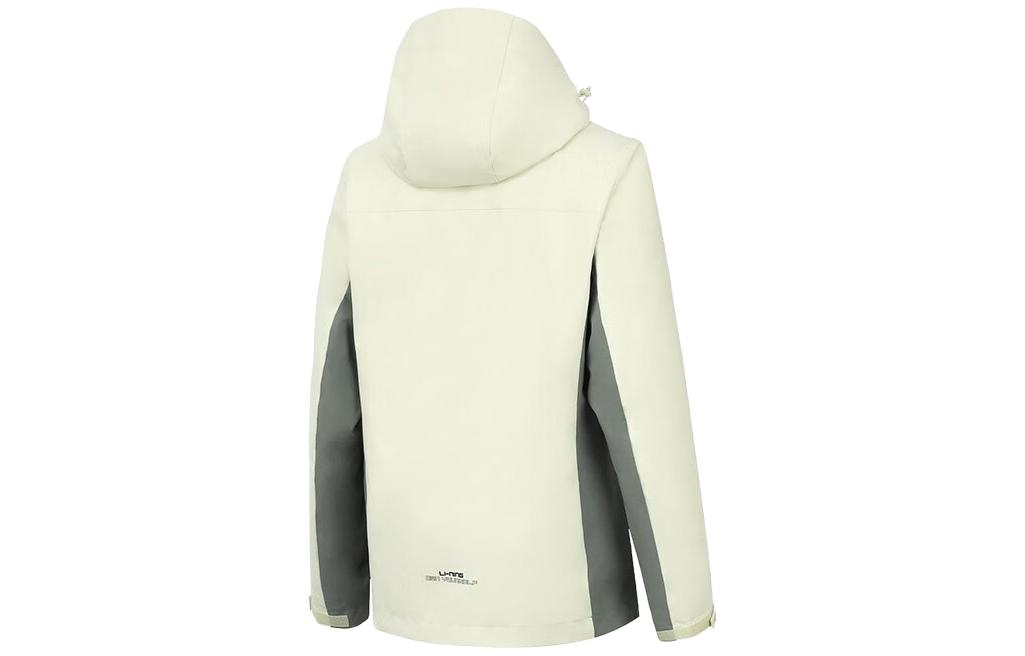 Lookbook (Women) Li-Ning Tri-color Fitness Series Hooded 3-in-1 Jacket Light Tea Green AWBT014-1