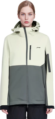 (Women) Li-Ning Tri-color Fitness Series Hooded 3-in-1 Jacket Light Tea Green AWBT014-1 Details for (Women) Li-Ning Tri-color Fitness Series Hooded 3-in-1 Jacket Light Tea Green AWBT014-1