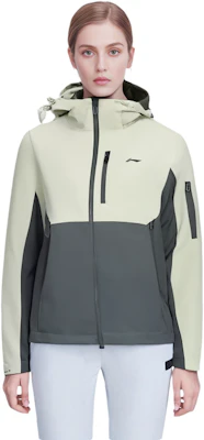 (Women) Li-Ning Tri-color Fitness Series Hooded 3-in-1 Jacket Light Tea Green AWBT014-1 Sizing (Women) Li-Ning Tri-color Fitness Series Hooded 3-in-1 Jacket Light Tea Green AWBT014-1