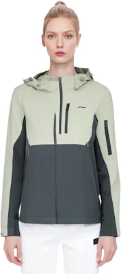 (Women) Li-Ning Tri-color Fitness Series Hooded 3-in-1 Jacket Light Tea Green AWBT014-1 Cheap (Women) Li-Ning Tri-color Fitness Series Hooded 3-in-1 Jacket Light Tea Green AWBT014-1