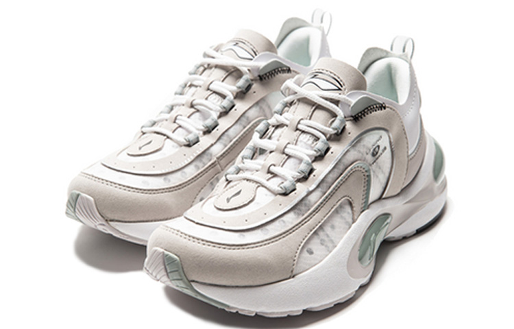 Lookbook (W) Li-Ning V8 'Beige White' Putih Beige ARHP128-4