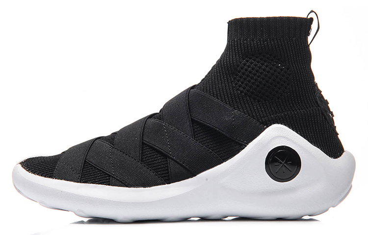 (Women) Li-Ning Wade Samurai III High Top Retro Basketball Shoes 'Black White' ABCM032-1