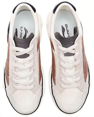 (W) Li-Ning Wave HBRD ''Blanc Noir Marron'' AGCP378-6 Shop (W) Li-Ning Wave HBRD ''Blanc Noir Marron'' AGCP378-6