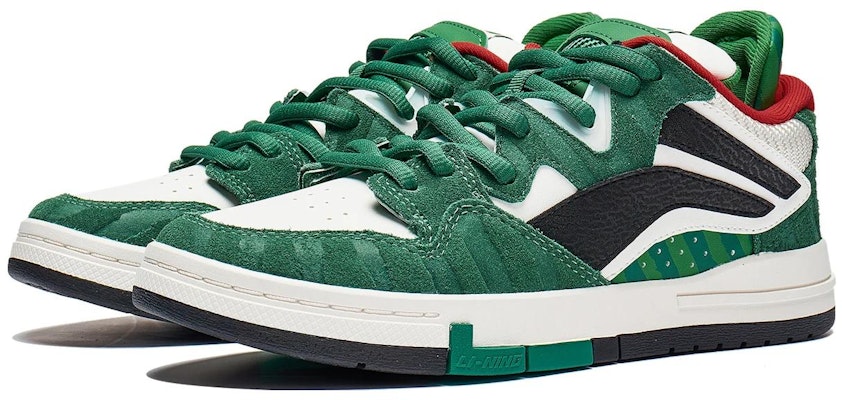 LiNing李寧 惟我 Pro 防滑耐磨 低筒 板鞋 女款 綠黑紅 Lookbook LiNing李寧 惟我 Pro 防滑耐磨 低筒 板鞋 女款 綠黑紅