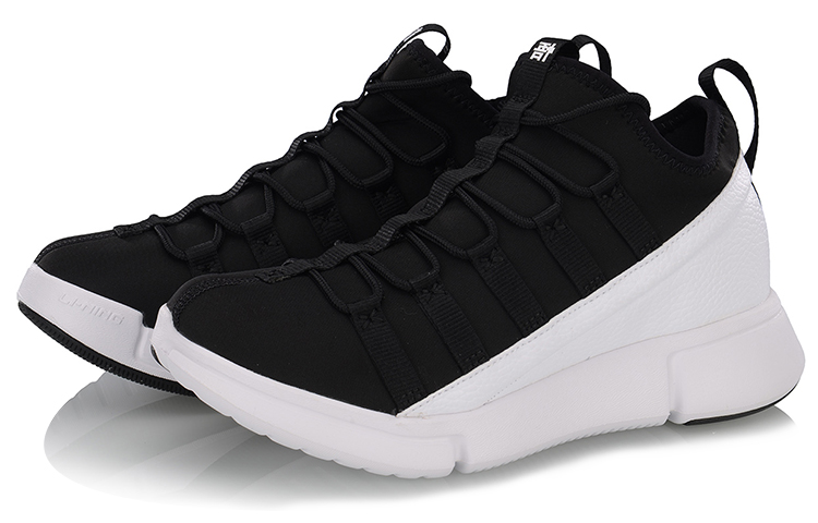 Lookbook (W) Li-Ning Way of Wade 2 Mid Retro Basketball ''Noir Blanc'' ''New York Fashion Week''. AGBN016-1