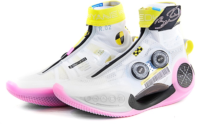 (Women) Li-Ning Way of Wade 9 Infinity Test R2 'White Pink Yellow' ABER002-5 Lookbook (Women) Li-Ning Way of Wade 9 Infinity Test R2 'White Pink Yellow' ABER002-5