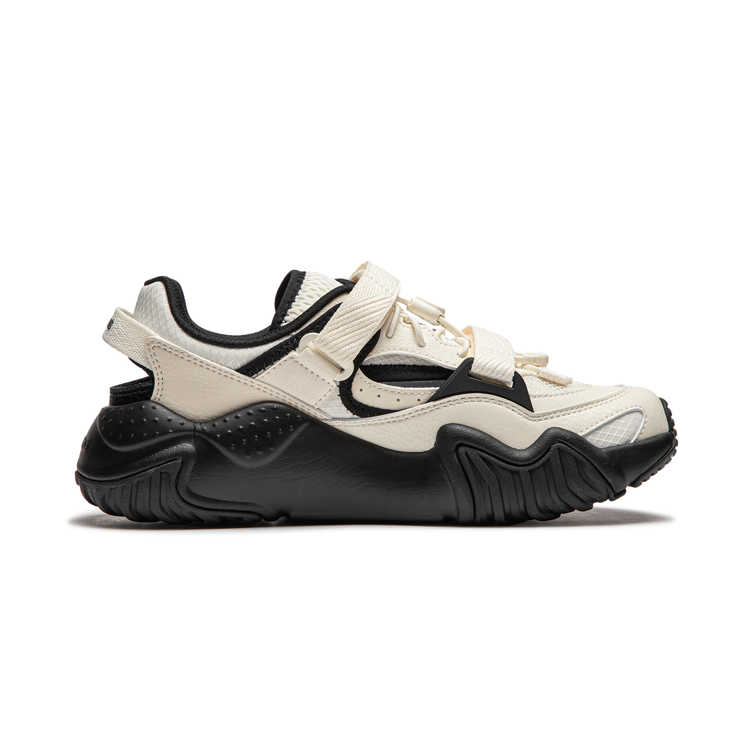 Order LiNing 李寧 川游 舒適百搭 抗震耐磨 低筒 生活休閒鞋 女款 米白色