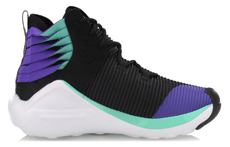 Order (W) Li-Ning Way of Wade Infinite High Top Retro Basketball ''Schwarz Lila'' AGWP006-3