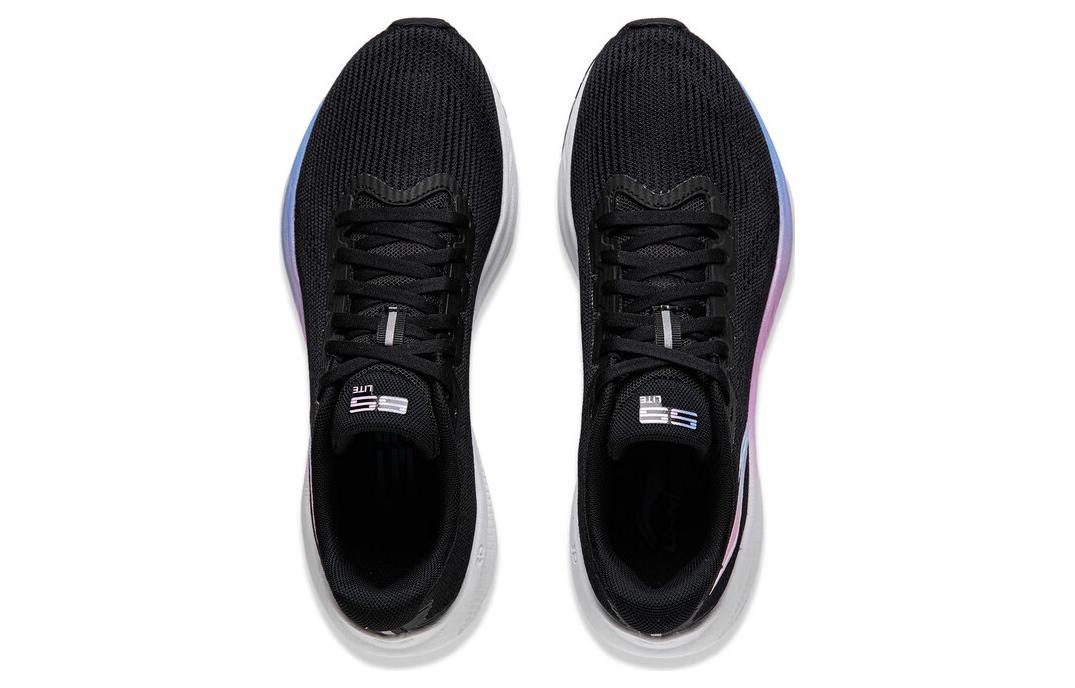 Shop LiNing李寧 吾適Lite 2.0 體測 防滑 低筒 跑步鞋 女款 黑粉藍