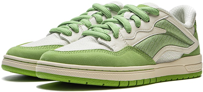 台灣李寧 唯我Pros 減震耐磨 低筒 板鞋 女款 綠米白 Lookbook 台灣李寧 唯我Pros 減震耐磨 低筒 板鞋 女款 綠米白