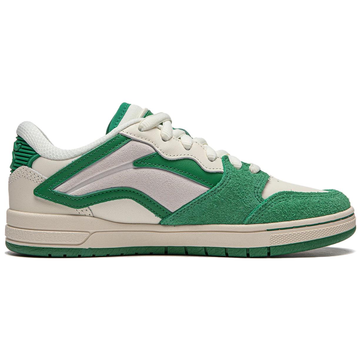 Order 台灣李寧 唯我PROS 減震耐磨 低筒 板鞋 女款 白綠