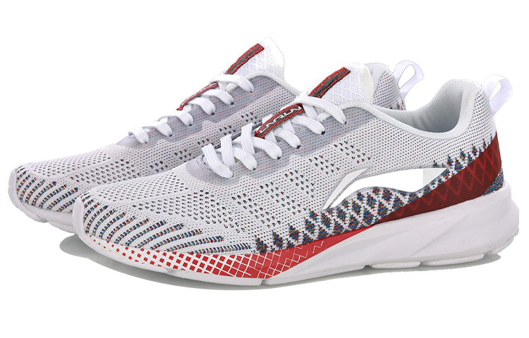 Lookbook (W) Scarpe Running Ammortizzate Li-Ning Weaving ''Bianco Rosso'' ARHN116-1
